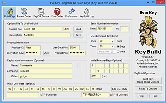 EverKey KeyBuild Version 6