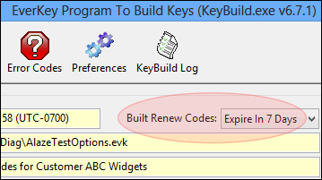 KeyBuild Gets Expiring Renew Codes
