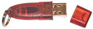 Red Rockey with Split-Ring and Dust Cap